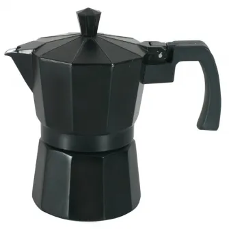 Cafetiera filtru Domotti, 6 persoane, aluminiu, 300 ml, neagra