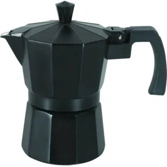 Cafetiera filtru Domotti, 9 persoane, aluminiu, 450 ml, neagra