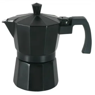 Cafetiera filtru Domotti, 9 persoane, aluminiu, 450 ml, neagra