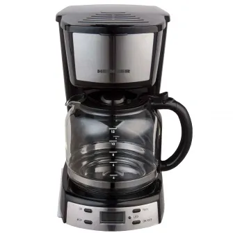 Cafetiera Heinner HCM-D918X, Inox, Display LCD, 1.8L, Argintiu
