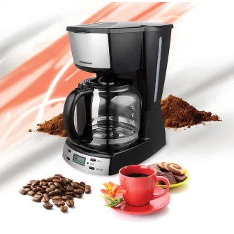 Cafetiera Heinner HCM-D918X, Inox, Display LCD, 1.8L, Argintiu