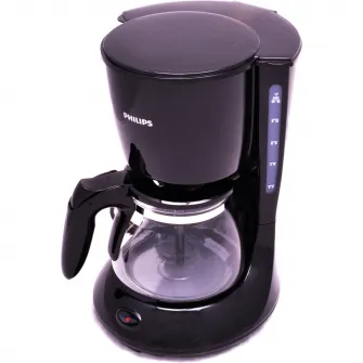 Cafetiera Philips Daily Collection HD7461/20, 1000 W, cana din sticla, 1,2 l, aroma twister, cronometru, negru