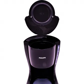 Cafetiera Philips Daily Collection HD7461/20, 1000 W, cana din sticla, 1,2 l, aroma twister, cronometru, negru