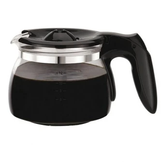 Cafetiera Tefal Perfectta CM3408, 600W, 0.6 L, vas sticla, sistem antipicurare, functie de mentinere la cald, Negru