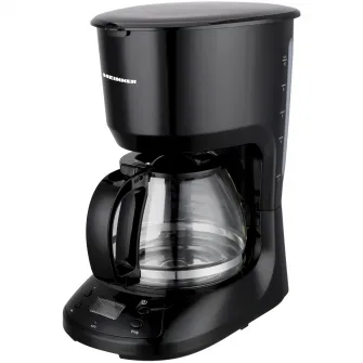 Cafetierea digitala Heinner Black Chatt HCM-D750GCBK, LCD, 1.25L, filtru si portfiltru detasabil, filtru din nailon, functie anti-scurgere, oprire automata, functie de mentinere la cald, 750W, negru