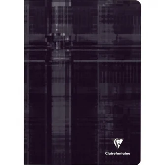 Caiet A4 Clairefontaine capsat, 48 file, dictando, Negru