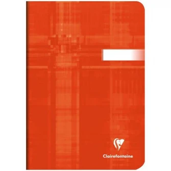 Caiet A5 capsat, 48 file, Clairefontaine, dictando, rosu