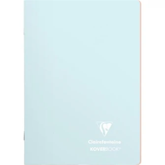Caiet A5, capsat, 48 file, Clairefontaine KOVERBOOK, dictando, blue