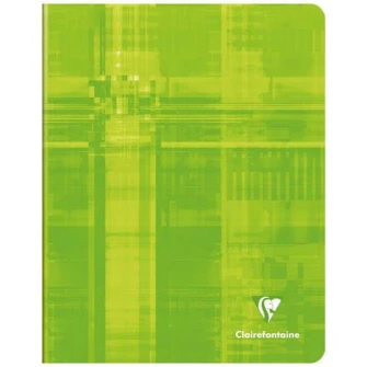 Caiet A5+(16,5x21cm) capsat, 60 file, Clairefontaine, matematica, verde