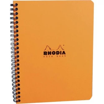 Caiet A5+ spirala 80 file Clairefontaine Rhodia Classic, matematica