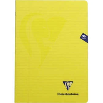 Caiet capsat A4, 48 file, Clairefontaine Mymesys, dictando, galben