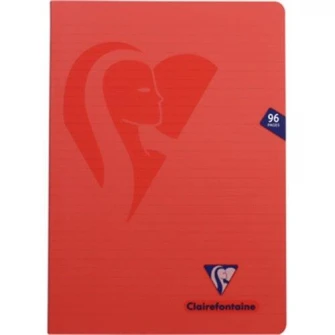 Caiet capsat A4, 48 file, Clairefontaine Mymesys, dictando, rosu