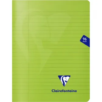 Caiet capsat A4, 48 file, Clairefontaine Mymesys, dictando, verde
