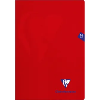 Caiet capsat A4, 48 file, Clairefontaine Mymesys, matematica, rosu