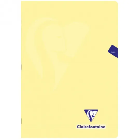 Caiet capsat A4, Clairefontaine Mymesys, 48 file, Galben, Matematica, A4