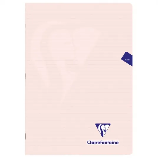 Caiet capsat A4, Clairefontaine Mymesys, 48 file, Peach, Dictando, A5, Rhodia