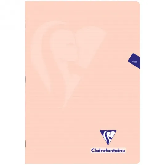 Caiet capsat A4, Clairefontaine Mymesys, 48 file, Portocaliu, Dictando, A4