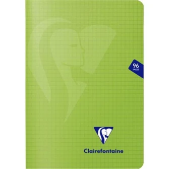 Caiet capsat A5, 48 file, Clairefontaine Mymesys, matematica, verde