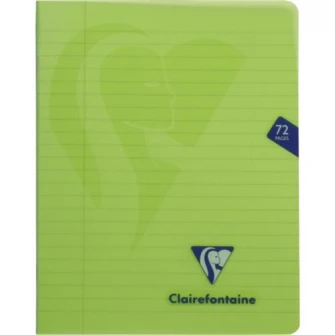 Caiet capsat A5+(16,5x21cm), 36 file, Clairefontaine Mymesys, Dictando, Verde