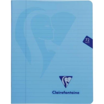 Caiet capsat A5+(16,5x21cm), 36 file, Clairefontaine Mymesys, Dictando, Albastru