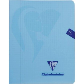 Caiet capsat A5+(16,5x21cm), 36 file, Clairefontaine Mymesys, Matematica, Albastru