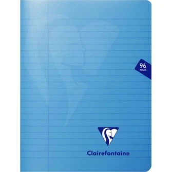 Caiet capsat A5+(17x22 cm), 48 file, Clairefontaine Mymesys, Dictando, Albastru