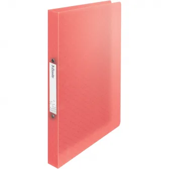Caiet mecanic Esselte Colour'Breeze, PP, A4, coperta moale, mecanism 2RR, inel 25 mm, corai
