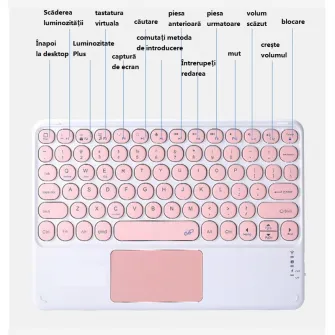 Calculator de Birou Casio Ms-20Uc, Mediu, 12 Digit, Rosu