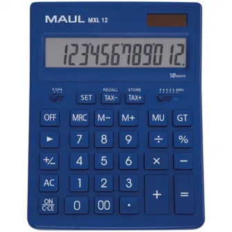 Calculator de birou MAUL MXL12, 12 digits - albastru deschis