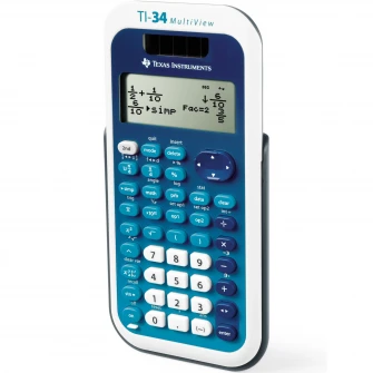 Calculator stiintific Texas Instruments TI-34 MultiView™, afisaj MultiView™ 4 linii