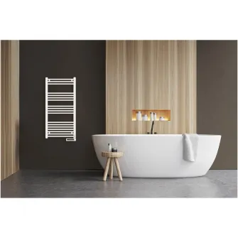 Calorifer de baie Tesy TH 01 750 W, 750 W, montaj pe perete, termostat electronic, functii Confort / Eco / Anti-inghet, touch control, alb