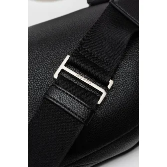 CALVIN KLEIN, Borseta de piele ecologica, Negru