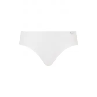CALVIN KLEIN, Chiloti cu dantela semitransparenta, Alb, L