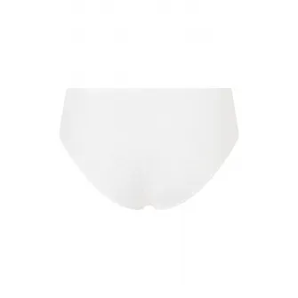CALVIN KLEIN, Chiloti cu dantela semitransparenta, Alb, L