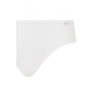 CALVIN KLEIN, Chiloti cu dantela semitransparenta, Alb, L