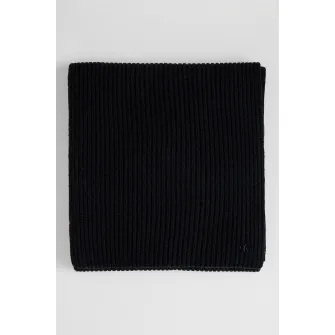 CALVIN KLEIN, Fular uni din amestec de lana, Negru
