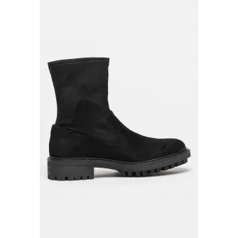 CALVIN KLEIN, Ghete din piele intoarsa cu model soseta, Negru, 39