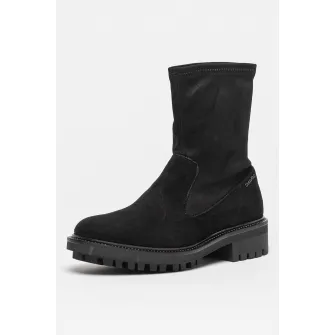 CALVIN KLEIN, Ghete din piele intoarsa cu model soseta, Negru, 39