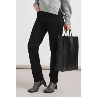 CALVIN KLEIN JEANS, Blugi cu talie medie si 5 buzunare, Negru, W30-L32