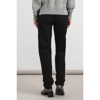 CALVIN KLEIN JEANS, Blugi cu talie medie si 5 buzunare, Negru, W30-L32
