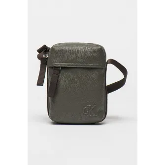CALVIN KLEIN JEANS, Geanta crossbody din piele ecologica Young Interesting, Gri inchis