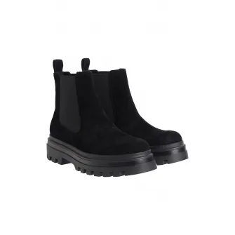 CALVIN KLEIN JEANS, Ghete Chelsea de piele intoarsa, Negru, 43