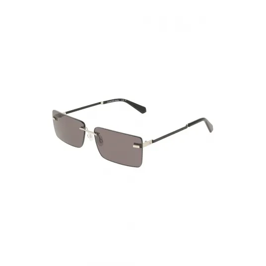 CALVIN KLEIN JEANS, Ochelari de soare patrati cu logo, Negru, 61-16-145