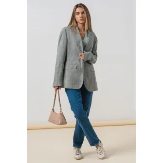 CALVIN KLEIN JEANS, Pulover striat cu decolteu in V, Verde pal, M