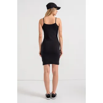CALVIN KLEIN JEANS, Rochie scurta cu bretele subtiri, Negru, XS