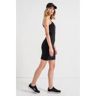 CALVIN KLEIN JEANS, Rochie scurta cu bretele subtiri, Negru, XS