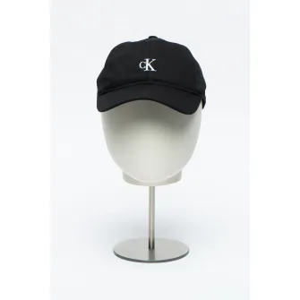 CALVIN KLEIN, Sapca baseball din bumbac organic cu banda velcro, Negru, S-M Standard