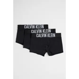 CALVIN KLEIN, Set de boxeri cu logo supradimensionat - 3 Perechi, Negru, 152-164 CM