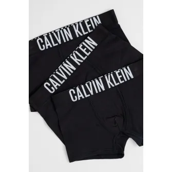 CALVIN KLEIN, Set de boxeri cu logo supradimensionat - 3 Perechi, Negru, 152-164 CM