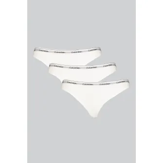 CALVIN KLEIN, Set de chiloti cu banda logo in talie - 3 perechi, Gri, Alb, S